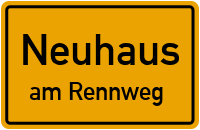 Ortsschild Neuhaus.am Rennweg